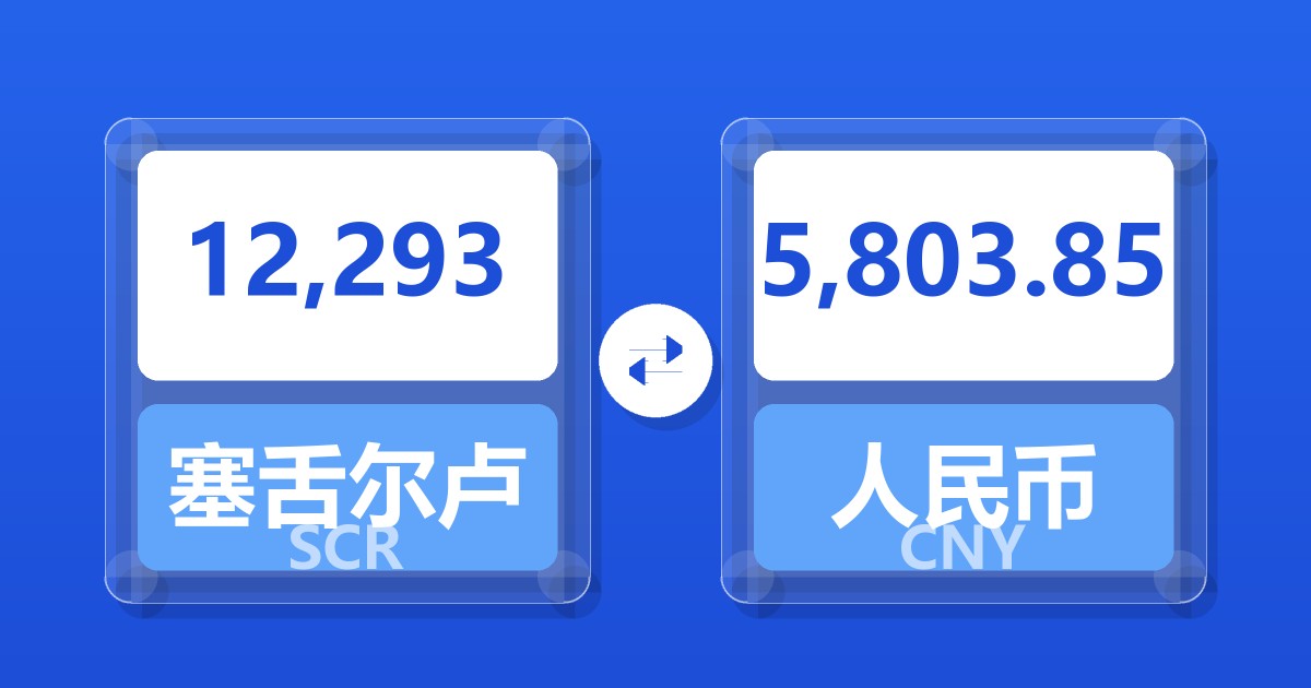 12,293塞舌尔卢比兑人民币