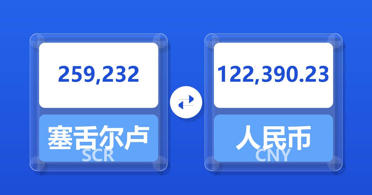 259,232塞舌尔卢比兑人民币