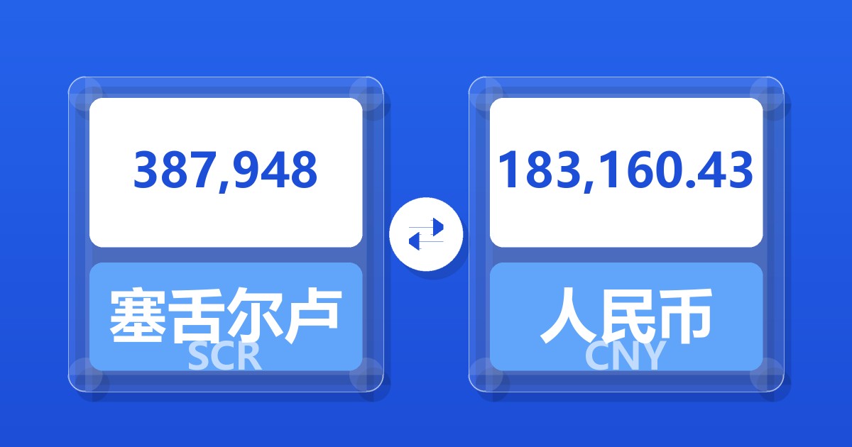 387,948塞舌尔卢比兑人民币