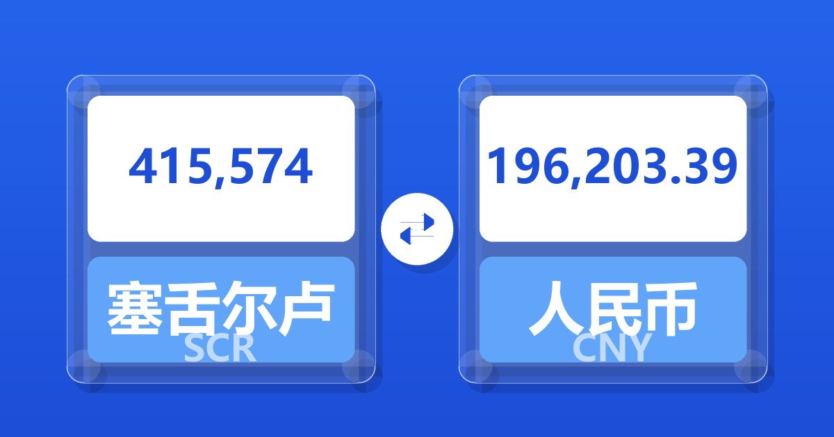 415,574塞舌尔卢比兑人民币