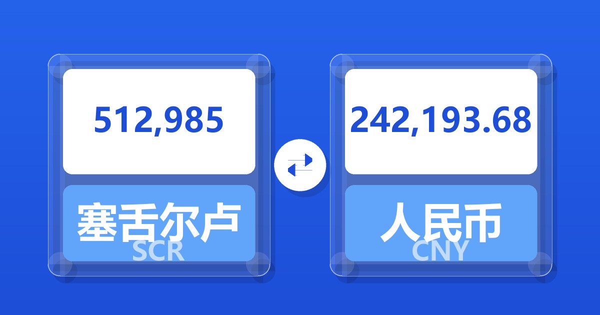 512,985塞舌尔卢比兑人民币