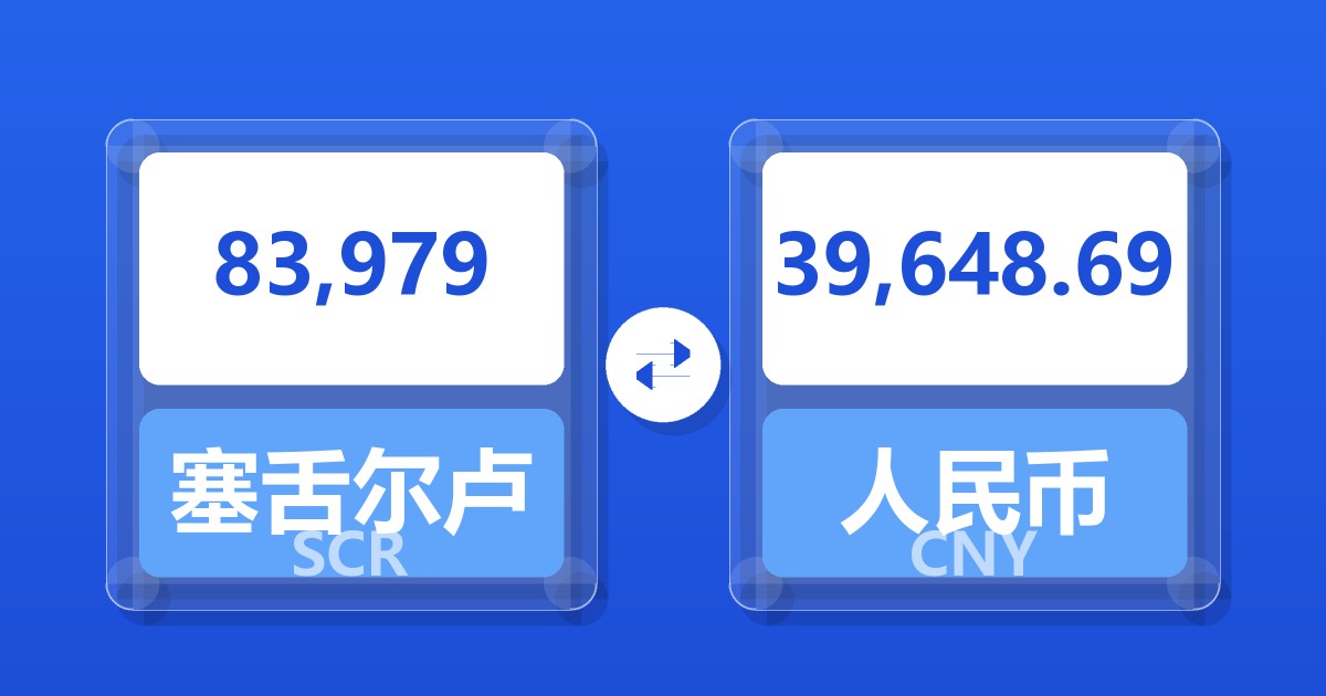 83,979塞舌尔卢比兑人民币