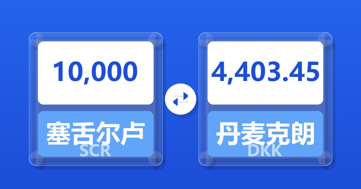 10,000塞舌尔卢比兑丹麦克朗