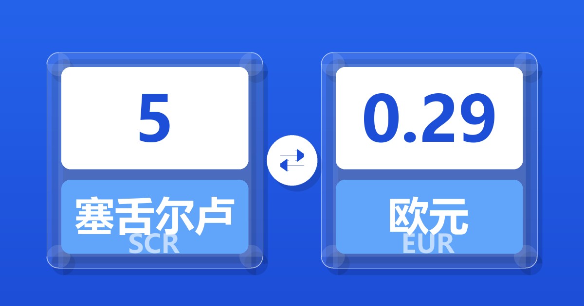 5塞舌尔卢比兑欧元