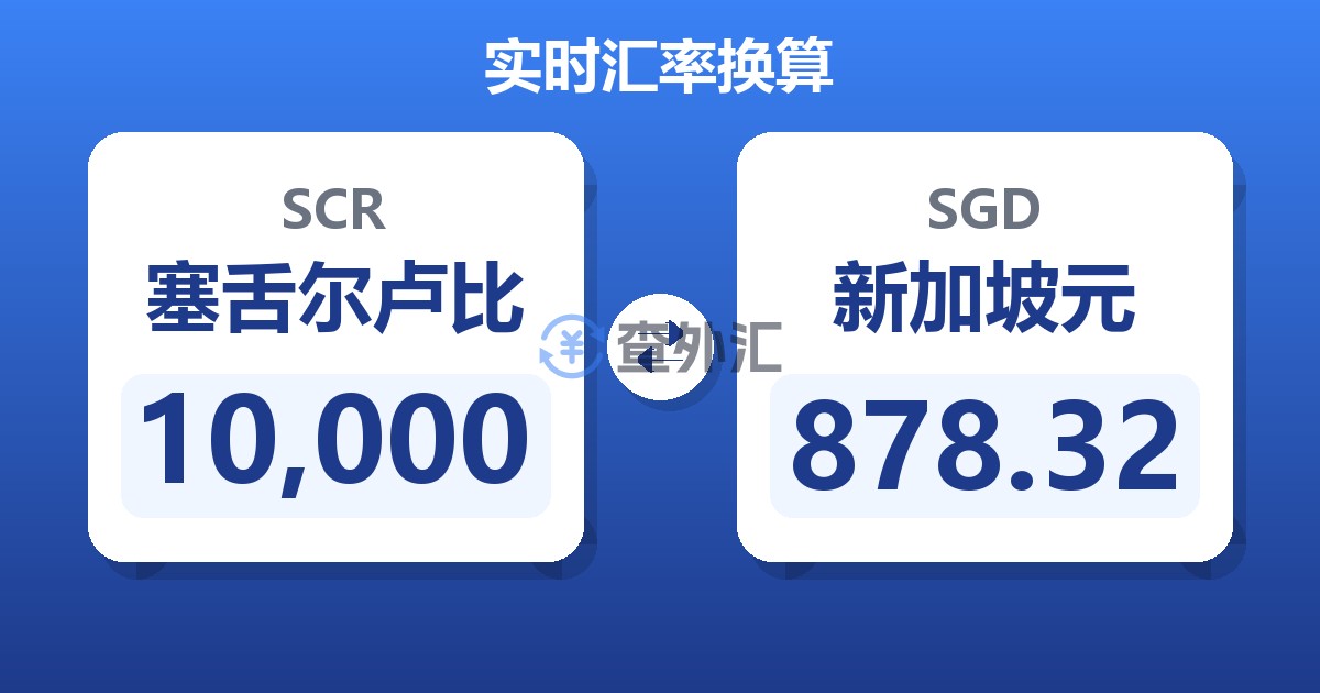 10,000塞舌尔卢比兑新加坡元