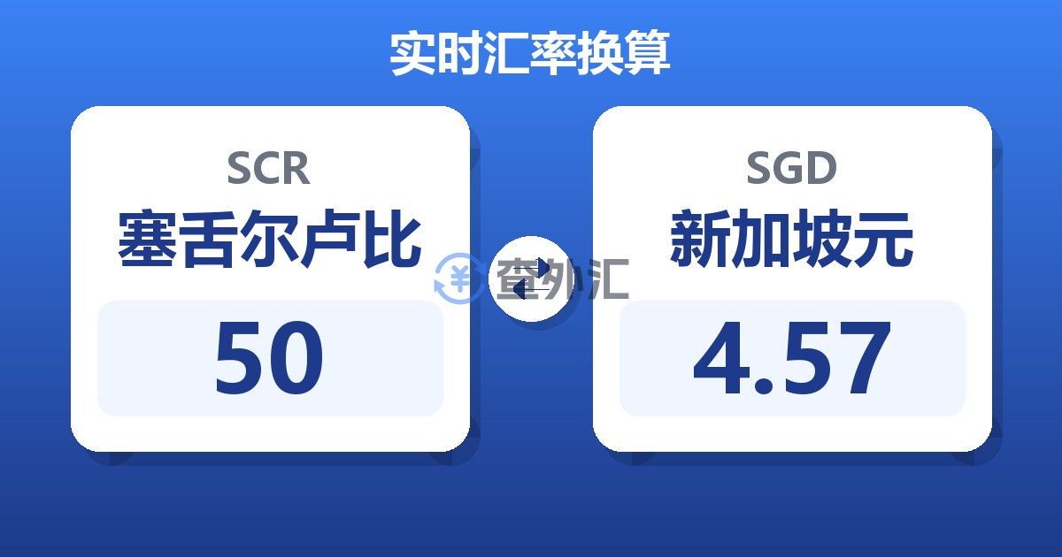 50塞舌尔卢比兑新加坡元