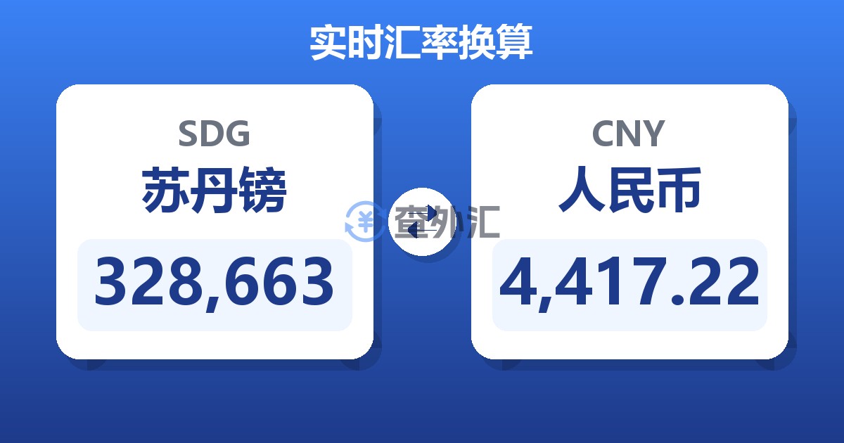 328,663苏丹镑兑人民币