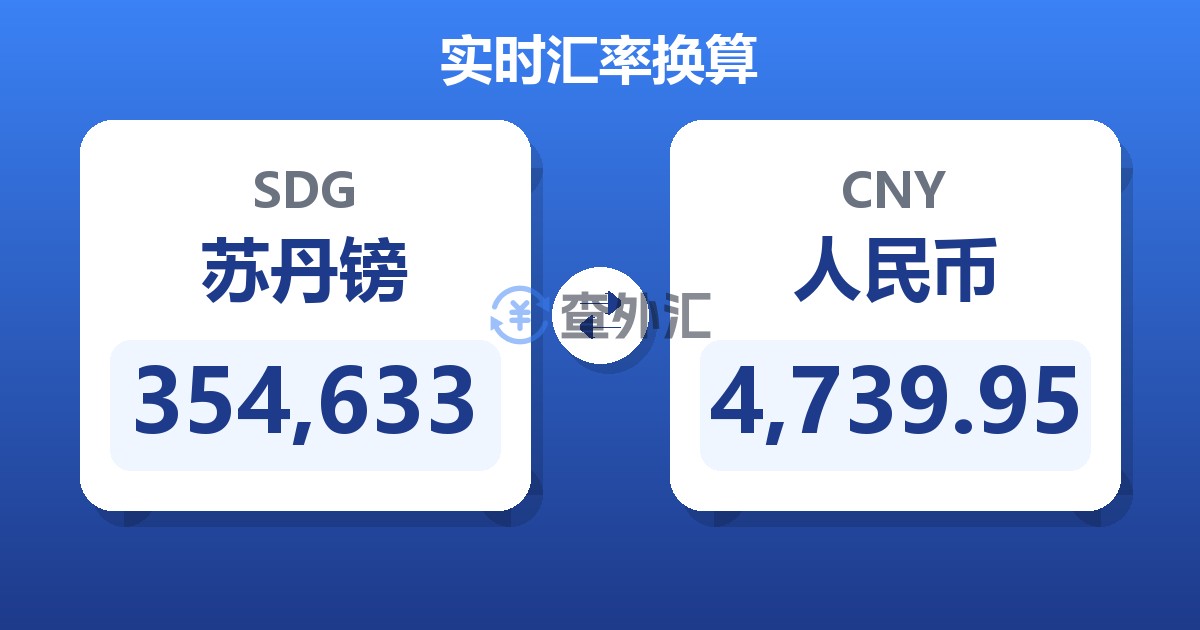 354,633苏丹镑兑人民币
