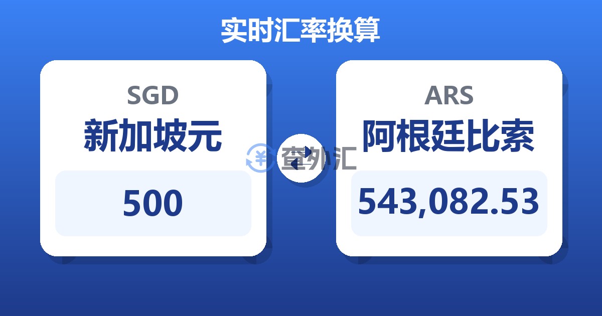 500新加坡元兑阿根廷比索