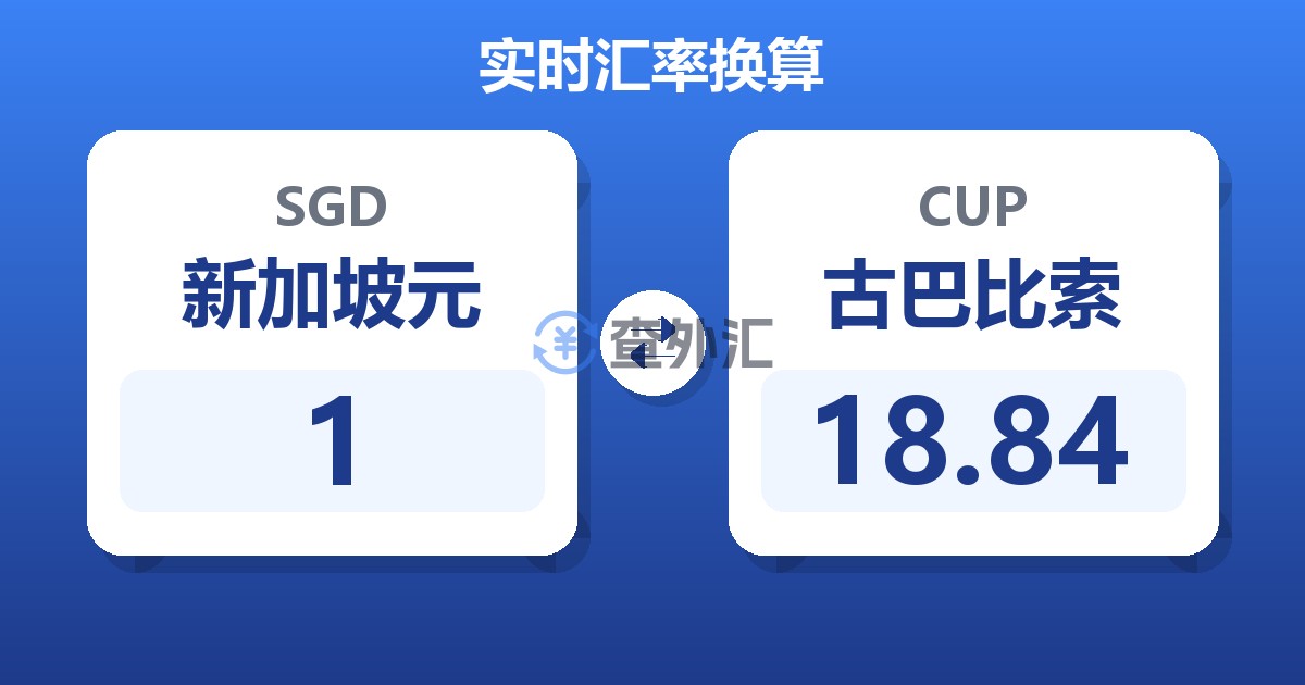 1新加坡元兑古巴比索