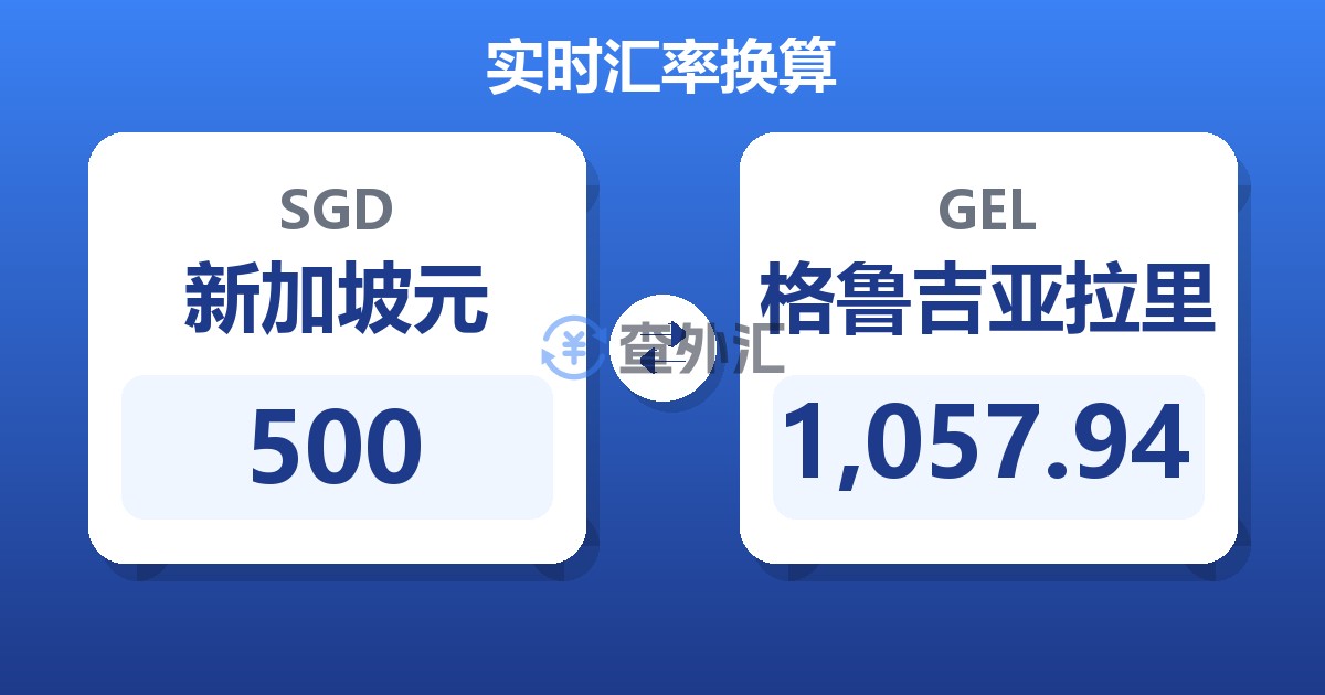 500新加坡元兑格鲁吉亚拉里