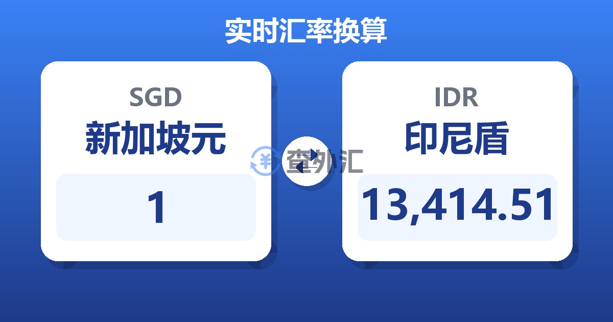 1新加坡元兑印尼盾