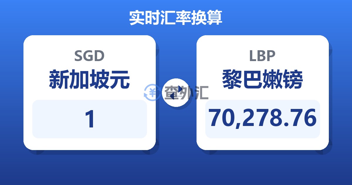 1新加坡元兑黎巴嫩镑