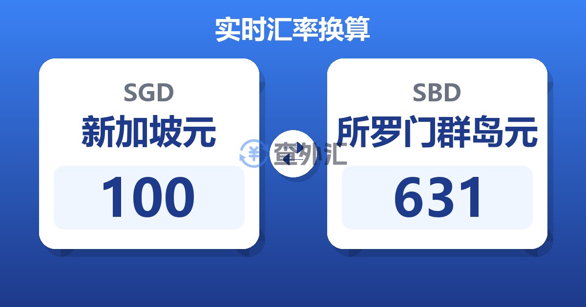 100新加坡元兑所罗门群岛元