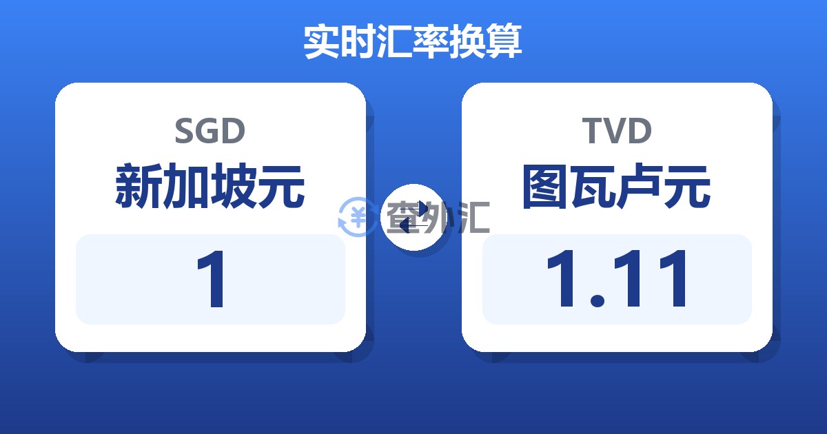 1新加坡元兑图瓦卢元