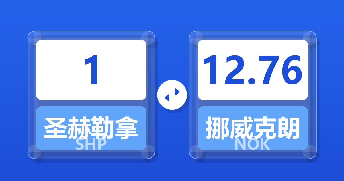 1圣赫勒拿镑兑挪威克朗