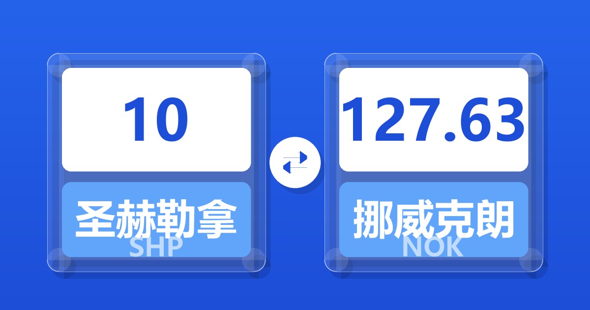 10圣赫勒拿镑兑挪威克朗