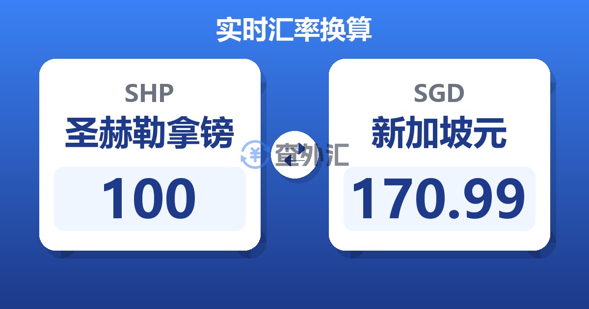 100圣赫勒拿镑兑新加坡元
