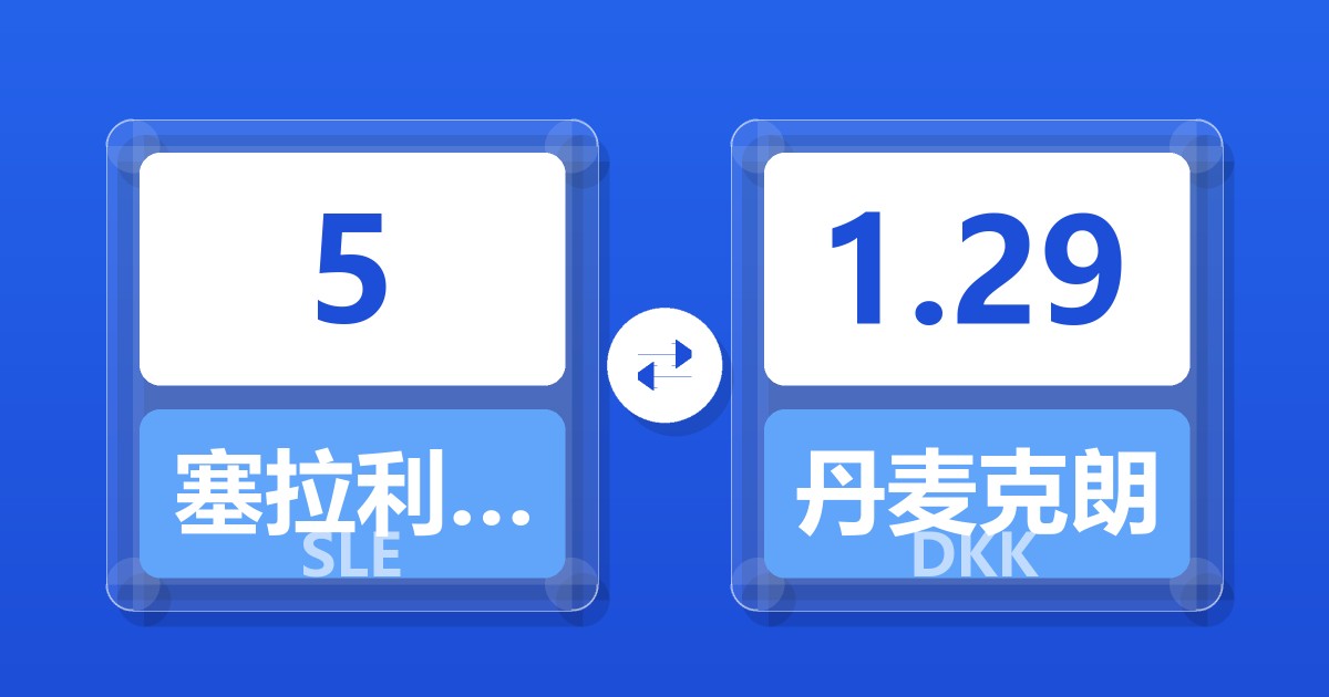 5塞拉利昂利昂兑丹麦克朗