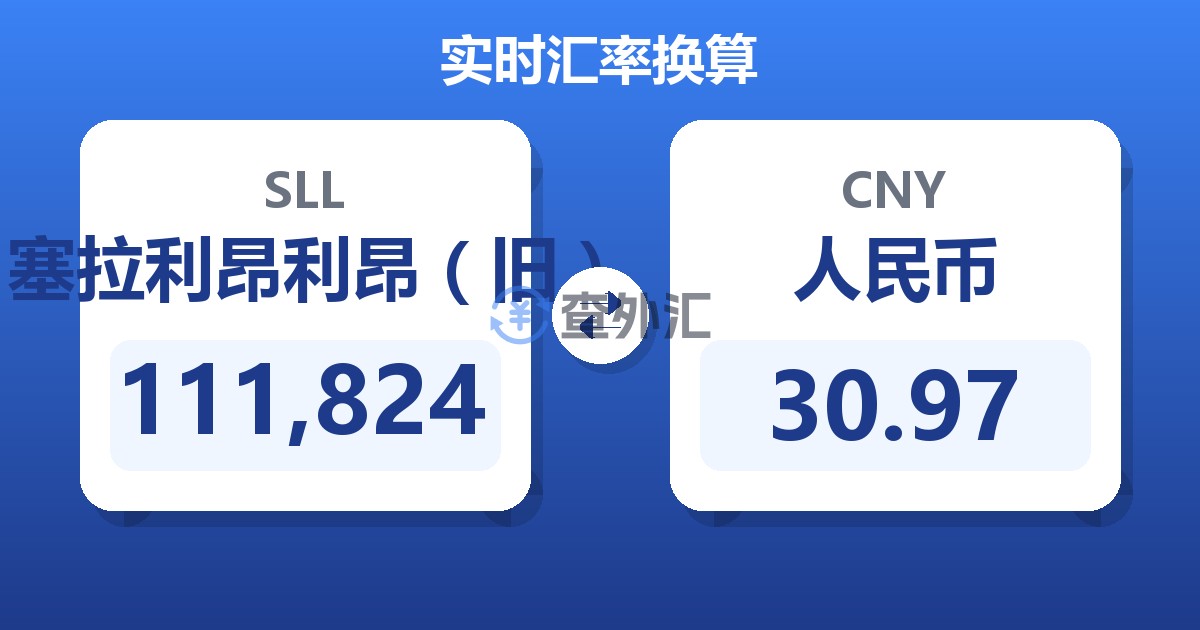 111,824塞拉利昂利昂（旧）兑人民币