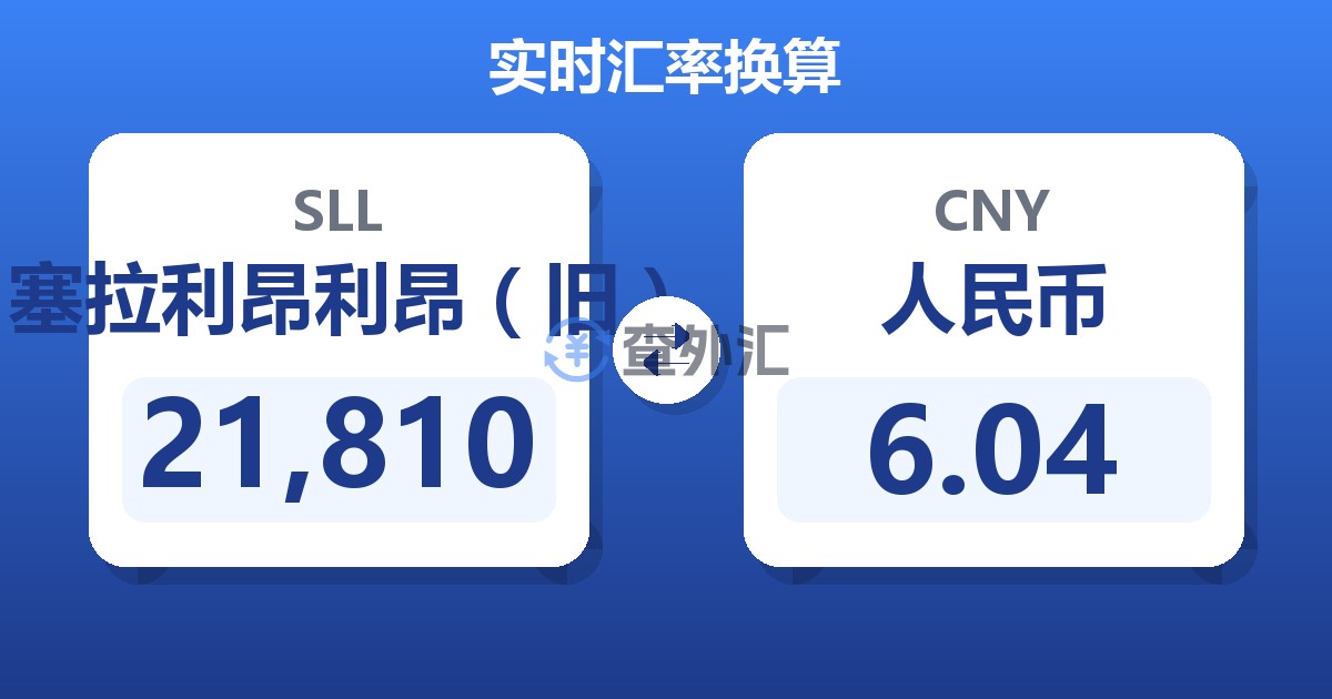 21,810塞拉利昂利昂（旧）兑人民币