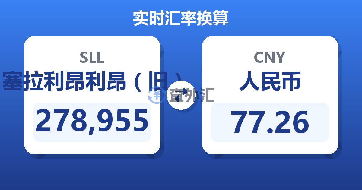 278,955塞拉利昂利昂（旧）兑人民币
