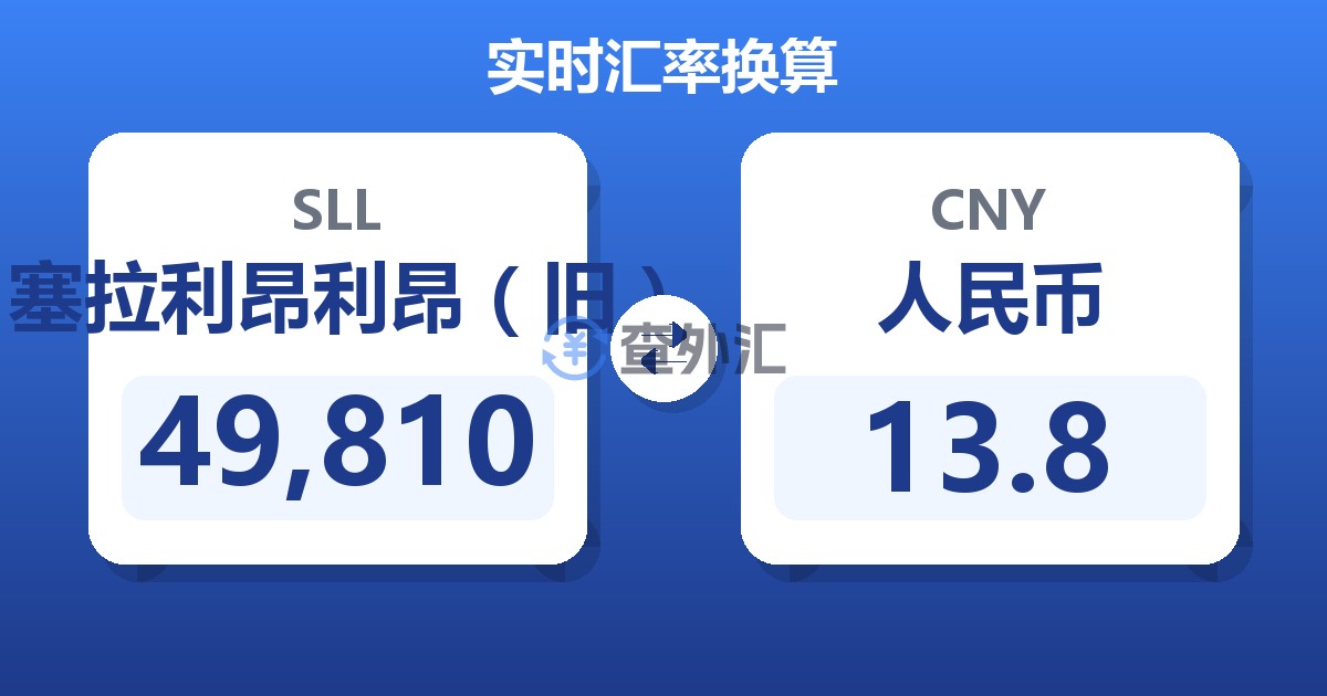 49,810塞拉利昂利昂（旧）兑人民币