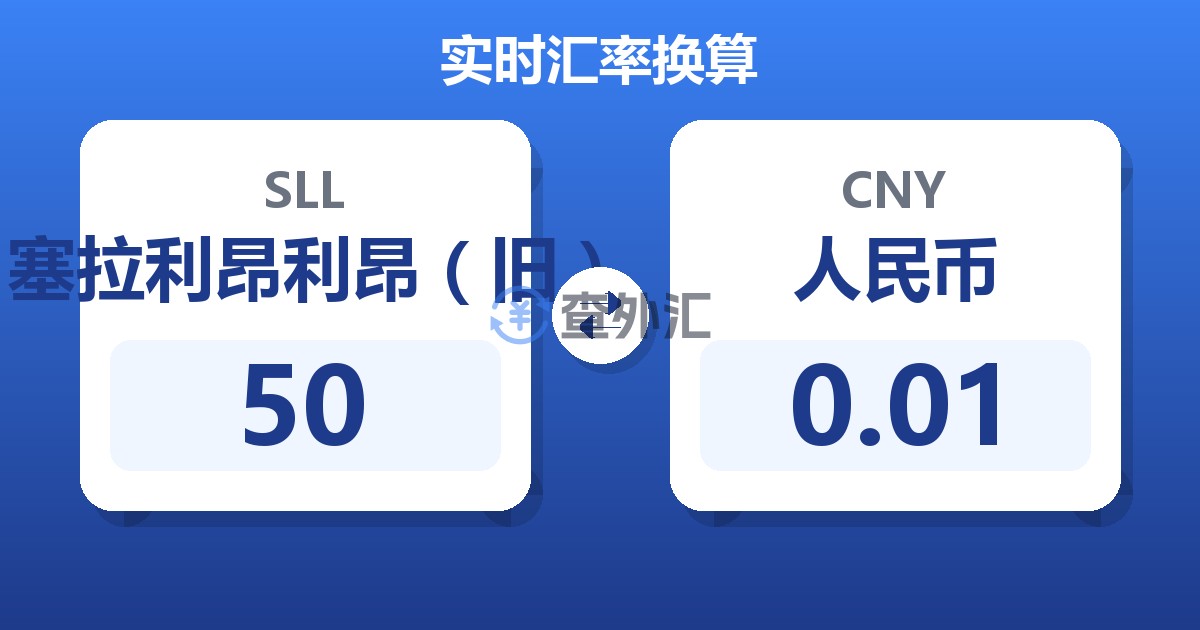 50塞拉利昂利昂（旧）兑人民币