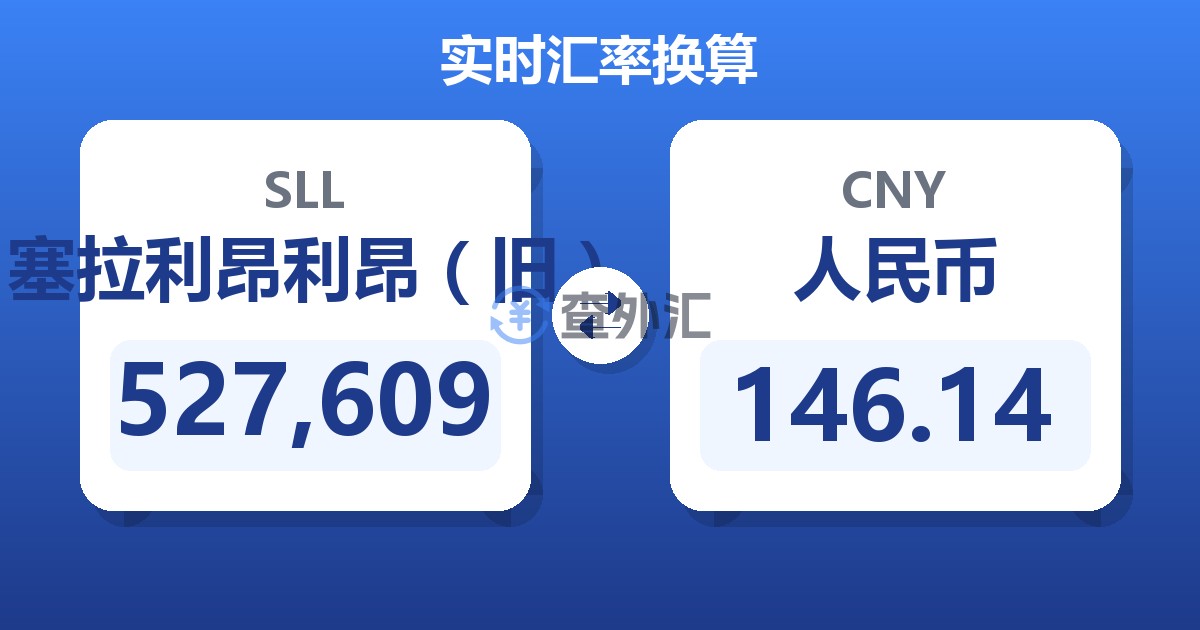 527,609塞拉利昂利昂（旧）兑人民币