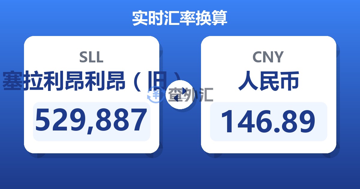 529,887塞拉利昂利昂（旧）兑人民币