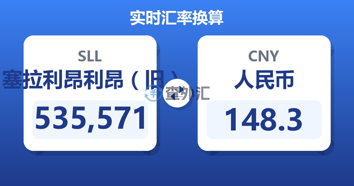 535,571塞拉利昂利昂（旧）兑人民币