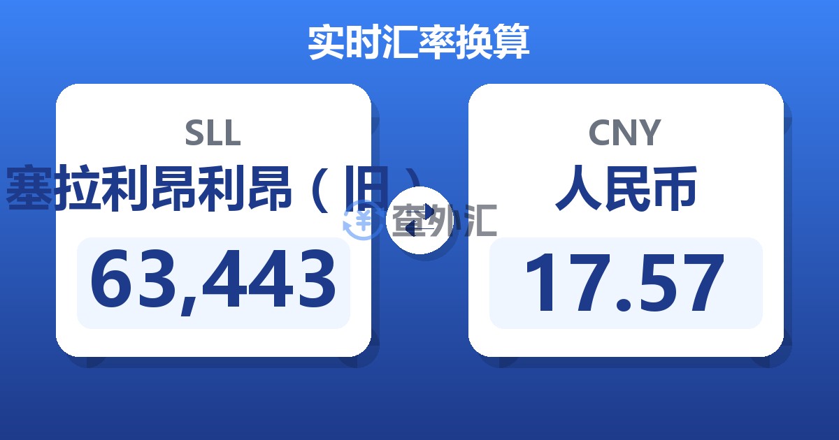 63,443塞拉利昂利昂（旧）兑人民币