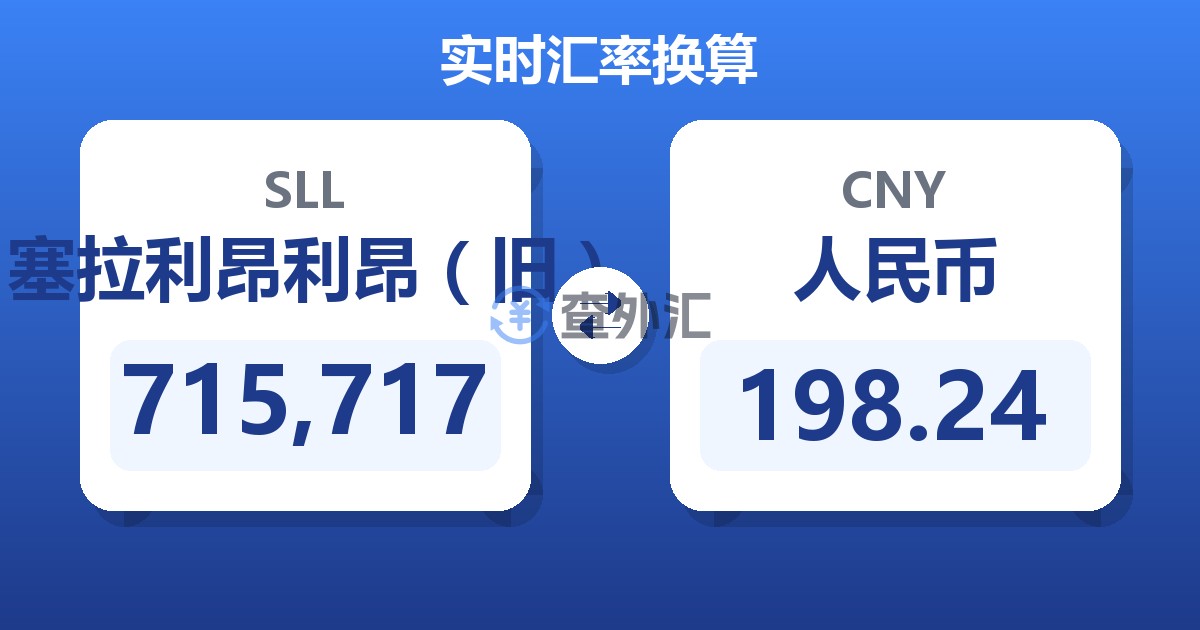 715,717塞拉利昂利昂（旧）兑人民币