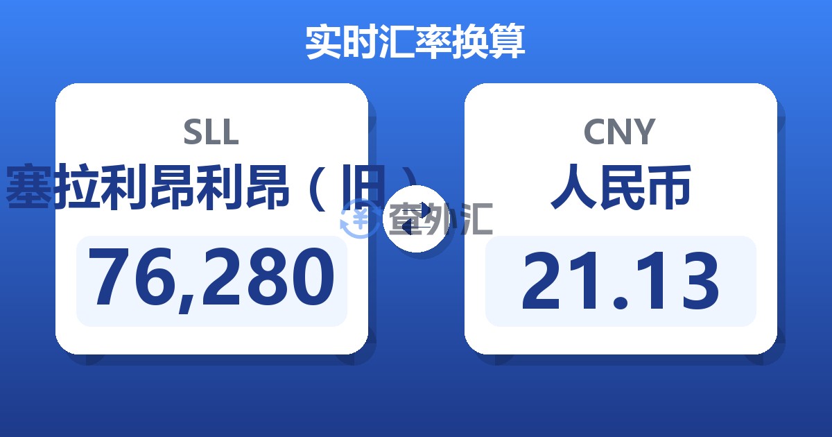 76,280塞拉利昂利昂（旧）兑人民币