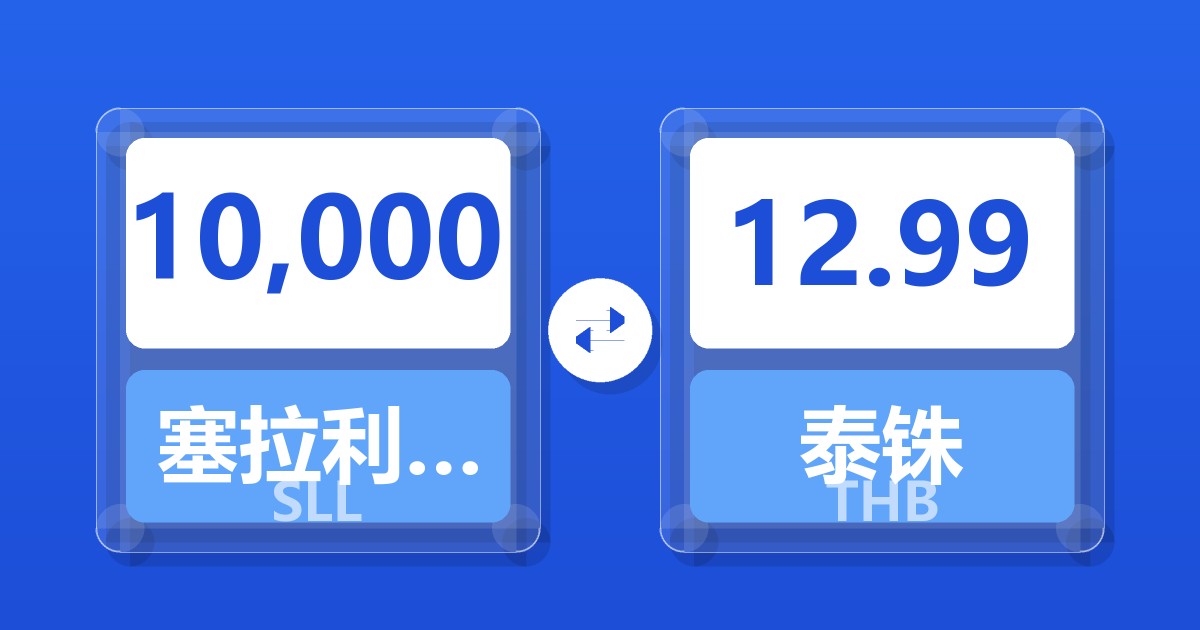 10,000塞拉利昂利昂（旧）兑泰铢
