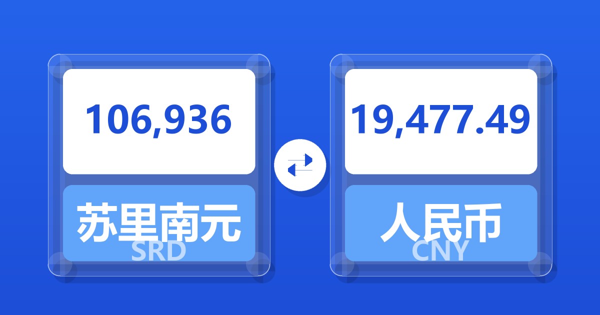 106,936苏里南元兑人民币