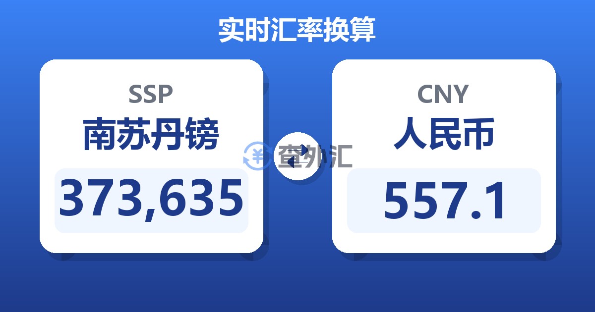 373,635南苏丹镑兑人民币