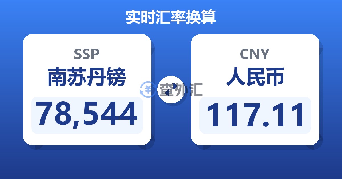 78,544南苏丹镑兑人民币