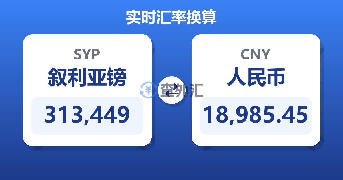 313,449叙利亚镑兑人民币