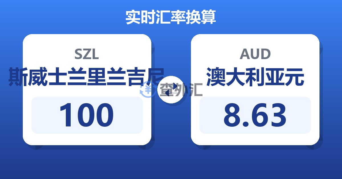 100斯威士兰里兰吉尼兑澳大利亚元