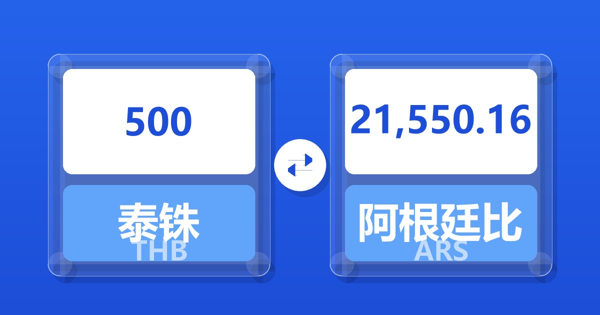 500泰铢兑阿根廷比索