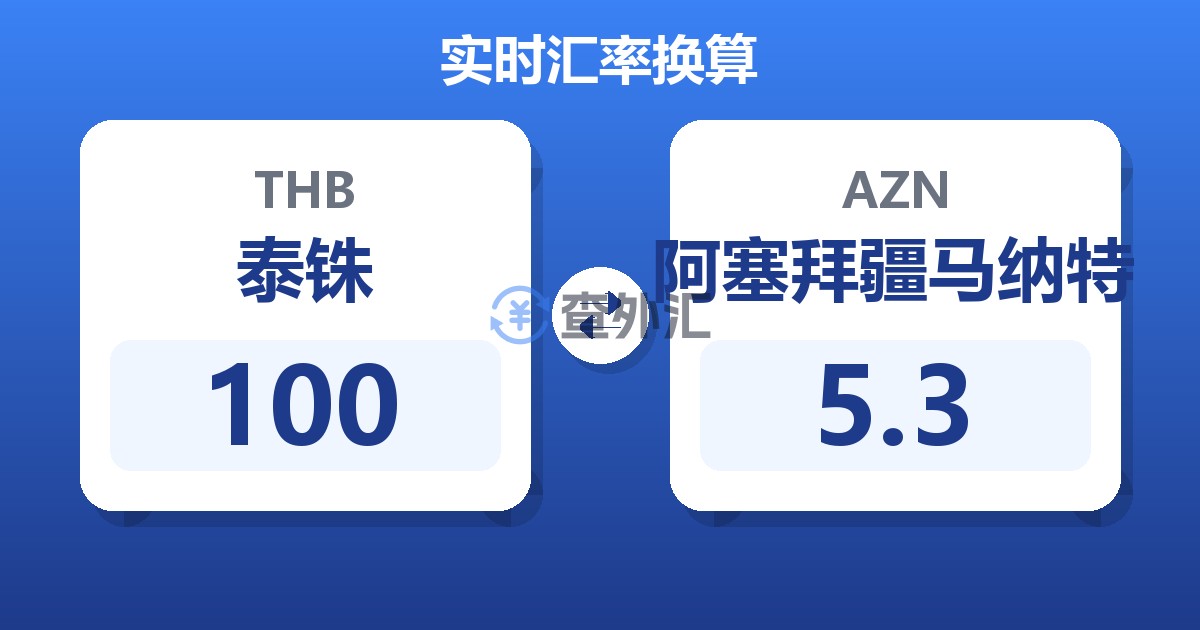100泰铢兑阿塞拜疆马纳特