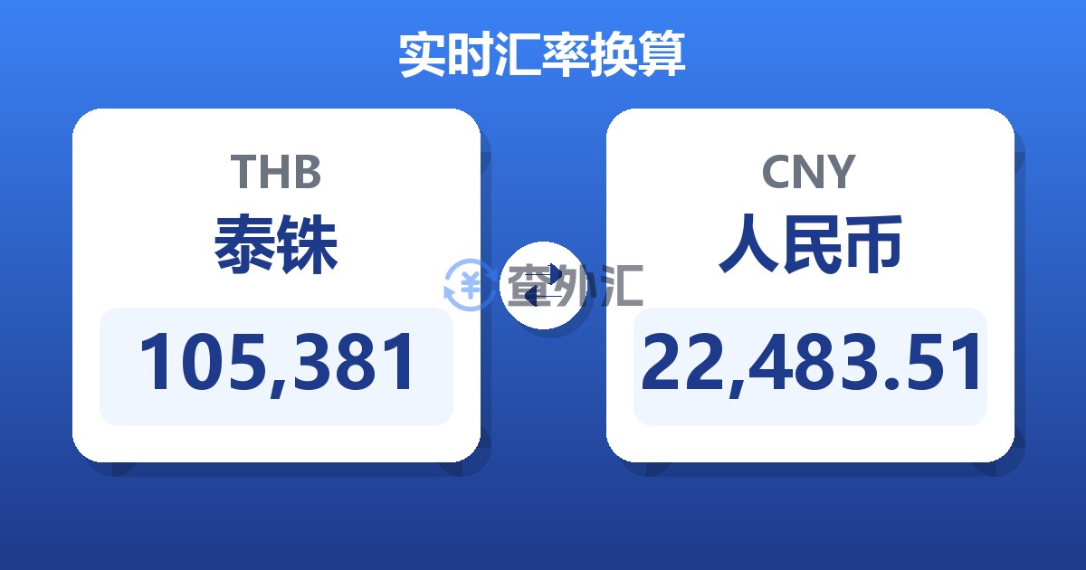 105,381泰铢兑人民币