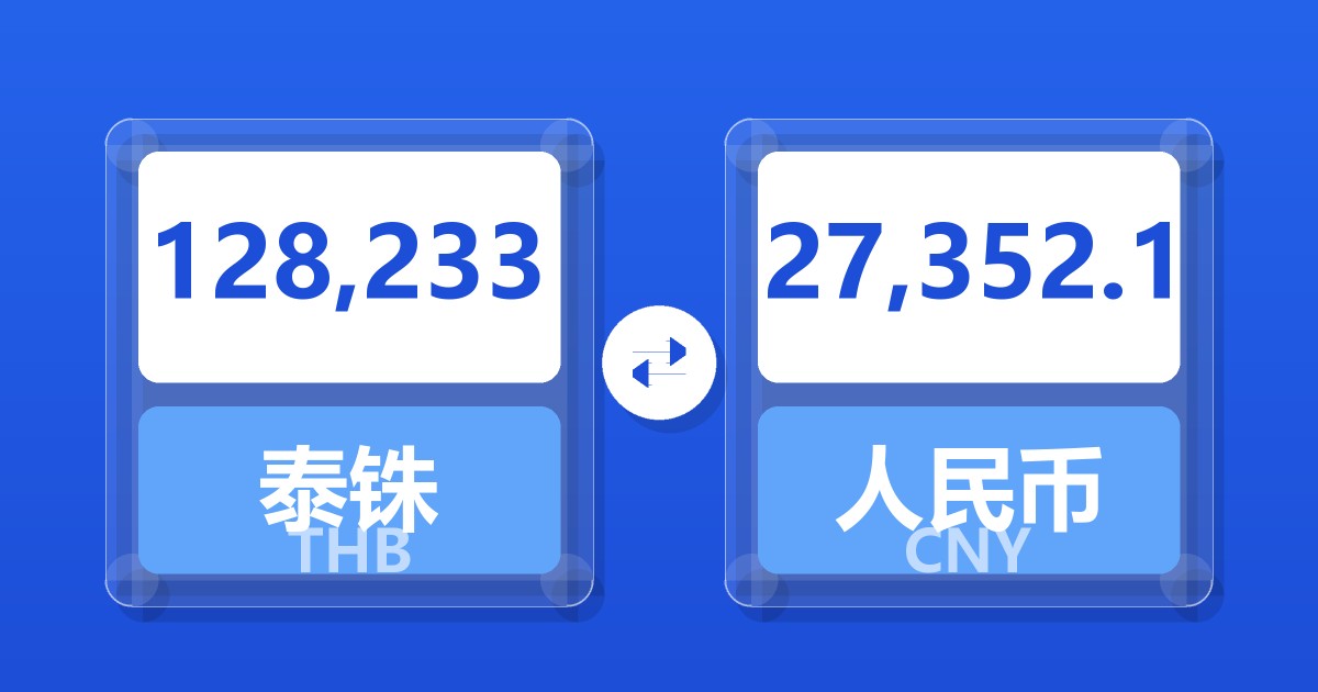 128,233泰铢兑人民币