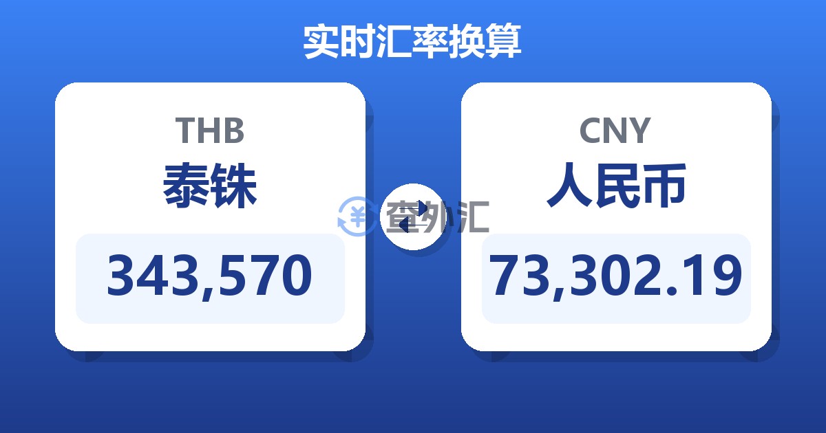 343,570泰铢兑人民币