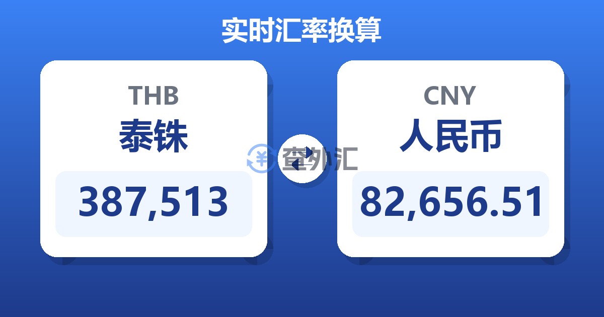 387,513泰铢兑人民币