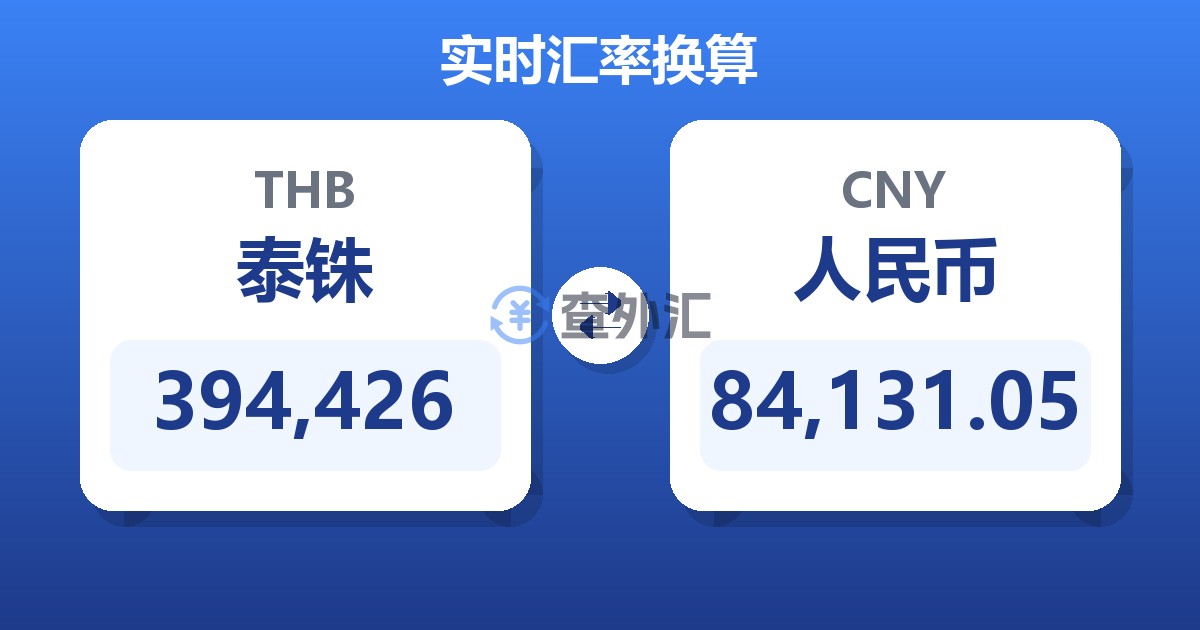 394,426泰铢兑人民币