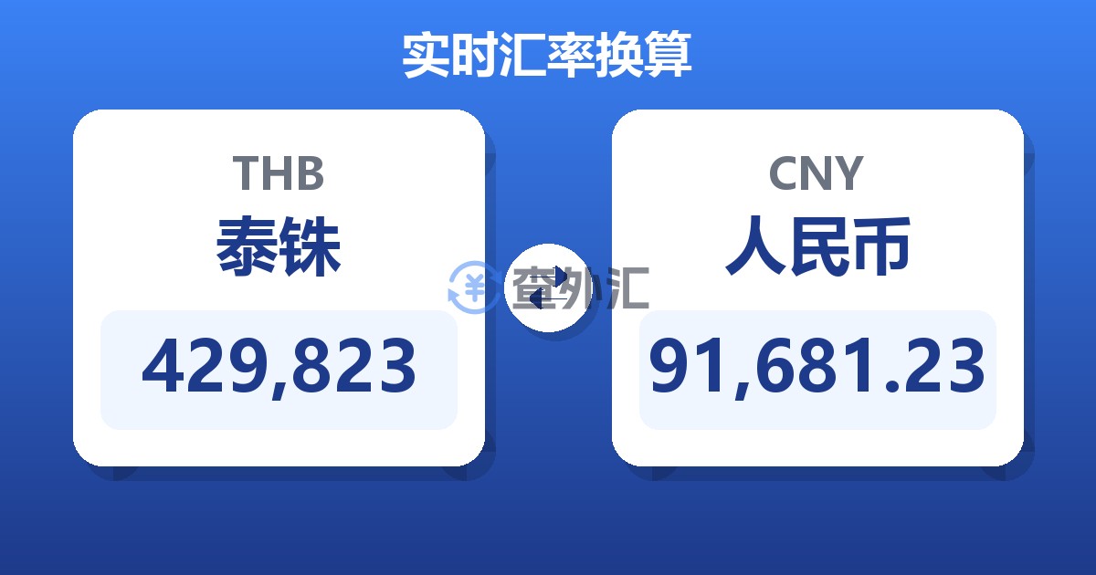 429,823泰铢兑人民币