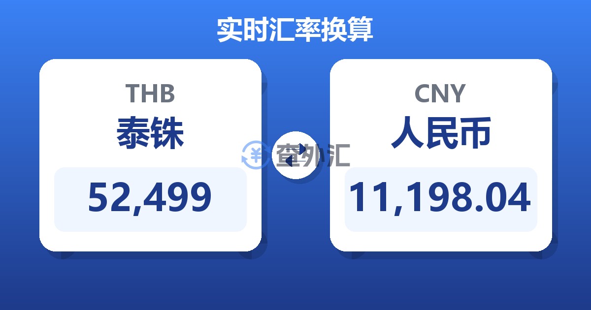 52,499泰铢兑人民币