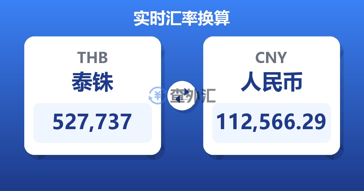 527,737泰铢兑人民币